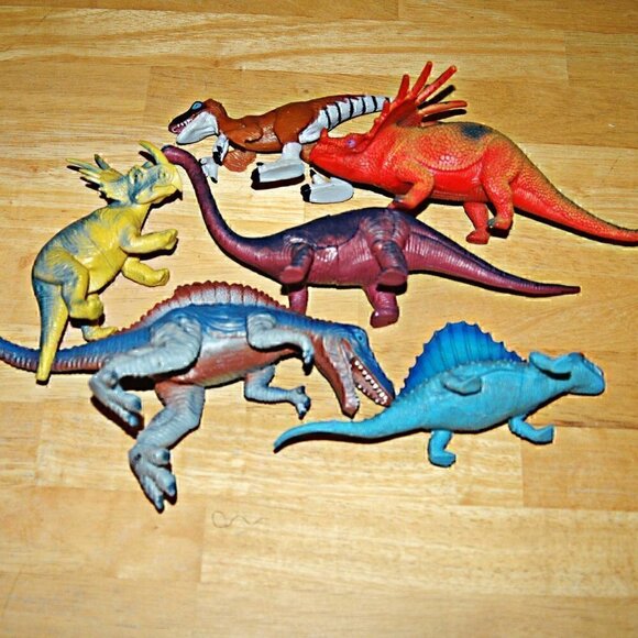 Dinosaurs Lot 6 Animal Prehistoric Figurines Toy Creatures - Picture 9 of 9